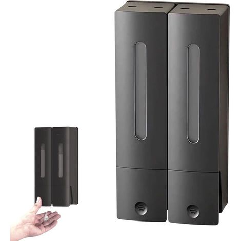 Dispenser di sapone, dispenser di gel igienizzante per le mani, dispenser di sapone a pulsante, dispenser a parete per liquidi, per bagnoschiuma, shampoo, balsamo, sapone per le mani (1/5)