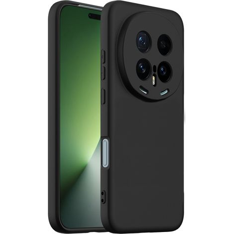 Funda Honor Magic 8 Pro, de silicona ligera, para MagSafe, negra. (1/5)