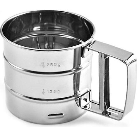 new Filtre à tamis à farine en acier inoxydable Cuisson Passoire à poudre de sucre glace (1/3)