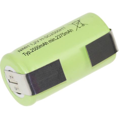 Mexcel Batteria ricaricabile speciale Sub-C NiMH 1.2 V 2500 mAh 1 pz.