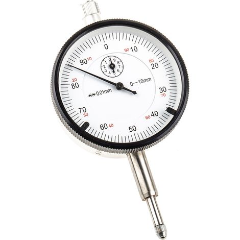Comparateur RS PRO, Max 10mm, précision ±0,008 mm, résolution 0,01 mm Métrique ( Prix pour 1 )