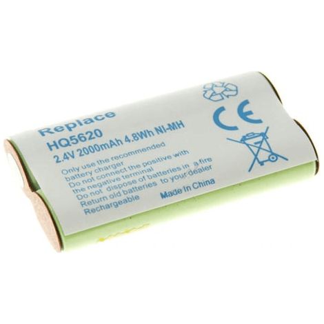 2,4V-2000MAH BATTERIE DE RASAGE NI-MH POUR PETIT ELECTROMENAGER PHILIPS - Q139408