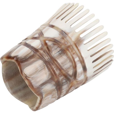 Peigne à shampoing pour chevaux à cornes courtes, peigne de massage pour le cuir chevelu, avec flacon de 20 ml d'huile essentielle, marron clair. (1/5)