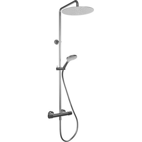 Colonne De Douche Thermostatique Fractal Metal Brosse - CRISTINA ONDYNA FT44877