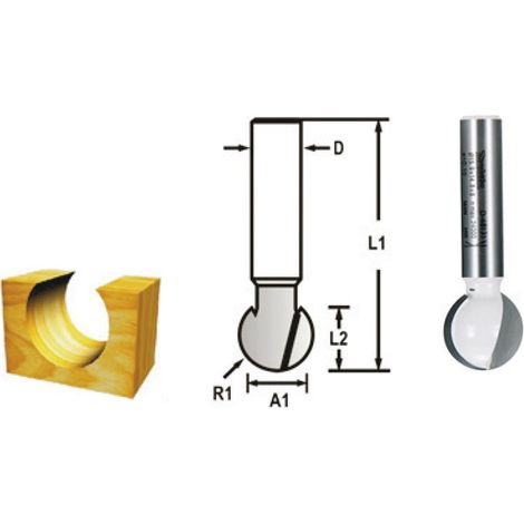FRAISE BOULE Q 8 DIA 19 MAKITA D-48147