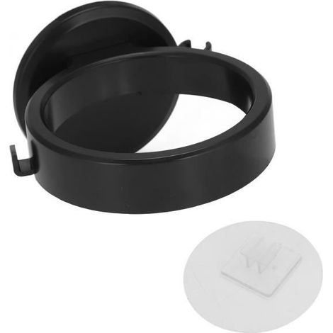 Support mural pour sèche-cheveux - ZERODIS - Auto-adhésif - Noir - Peu encombrant - Durable