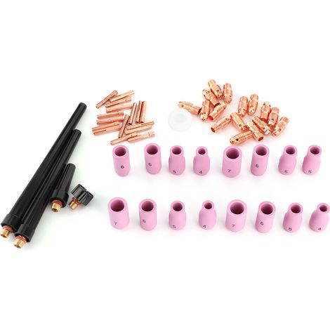 pièces de rechange torche soudage : buse en céramique et pince serrage, compatibles avec