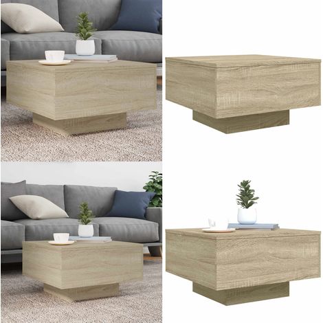 Couchtisch Sonoma-Eiche 55x55x31 cm Holzwerkstoff - Moderner Couchtisch - Wohnzimmerstil - Holzwerkstoff - Couchtisch Sonoma-Eiche - Dekotisch - Home & Living (1/5)