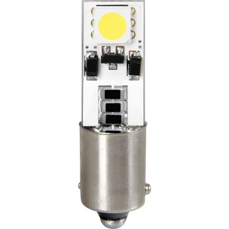 12V Hyper-Led 6 - 2 SMD x 3 chips - Bifocus - BAX9s - 2 pz - D/Blister - Bianco - Doppia polarità - Resistenza incorporata (1/4)