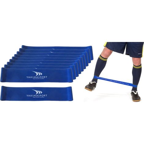 Bande elastiche per fitness - set di 20 bande blu ad alta resistenza