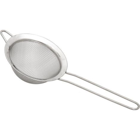 Colador de acero con mango de 10 cm, acero inoxidable macizo Massen