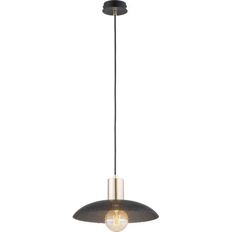 Sospensione Contemporanea Spirit 1 Luce In Acciaio Oro E Nero (1/5)