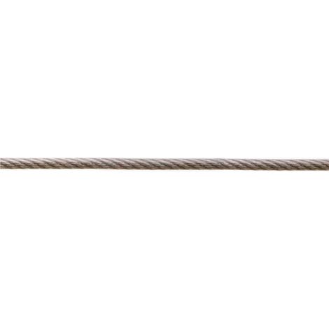 Fune metallica plastificata Ø 5 - 6 mm. con nucleo in fibra tessile 60 mt.