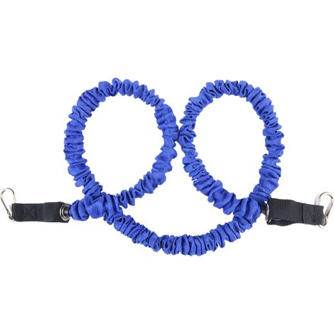 Système de ceinture élastique de résistance pour exercices de musculation des jambes et des fessiers (bleu, 6,8 kg)
