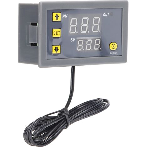 Thermostat numérique LED ABS Mini Contrôleur de Température 110-220V pour Réfrigérateur, Affichage Digital, Module Régulateur (1/5)