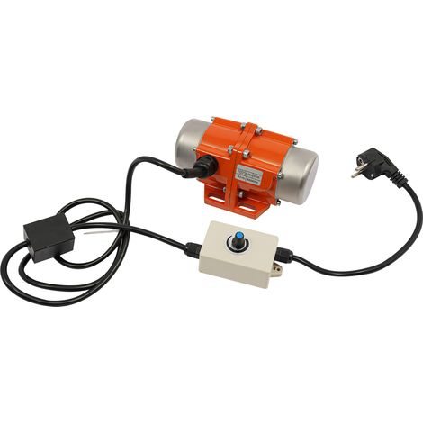 Moteur vibrant 60W monophasé IP65 - Force 38kg, vitesse réglable 1500-3000 tr/min pour crible et alimentateur