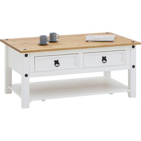 Table basse CAMPO Blanc/Brun