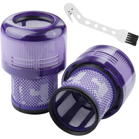 Filtre De Rechange V11, 2 Pièces, Adapté Aux Aspirateurs V11,V15,SV14,SV17,SV22,Absolute Extra Pro,Torque Drive,Animal,numéro De Remplacement DY970013-02,comprenant 1 Brosse De Nettoyage (1/5)