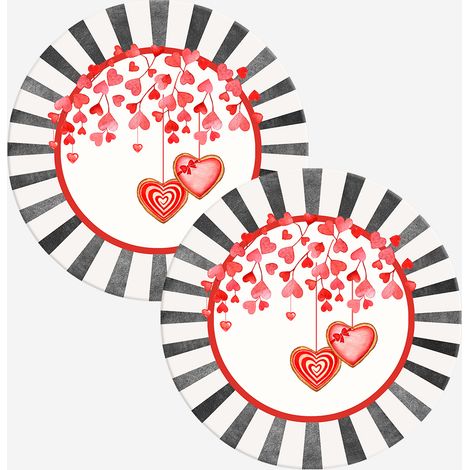 Sottopiatto rivestito decorativo set 2 pezzi Secret Love (1/2)