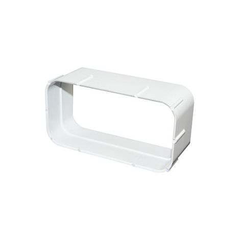 Giunto Rettangolare PVC Bianco 100 Uscita Gas 110104 0510 (1/2)