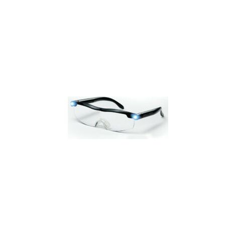 Lesebrille – Leistungsstarke Lupe mit LED-Licht, 160 % Vergrößerung, zum Lesen, für alle Präzisionsarbeiten, Reparaturen, Nähen, Uhren und Bastelarbeiten (160 % Vergrößerung) – Crezuo (1/4)