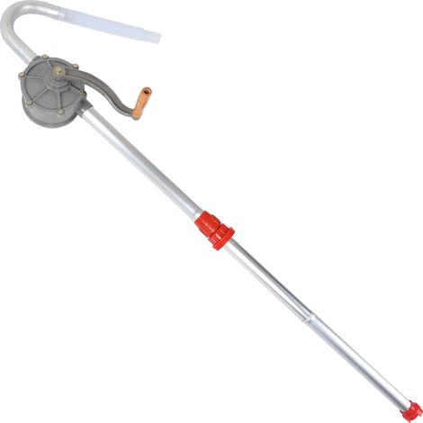Manuelle Rotationspumpe 50 l/min aus Aluminium, integrierter Filter, für Benzin und Kerosin, geeignet für Fässer und Kanister. (1/5)