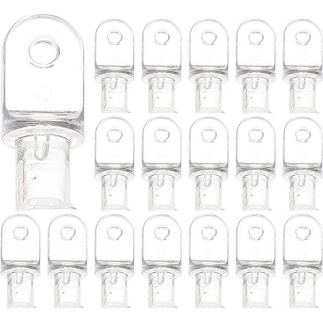 20 pièces de rechange pour embouts de tige d'inclinaison de store vénitien-2.50X1.00X0.40CM-White (1/4)
