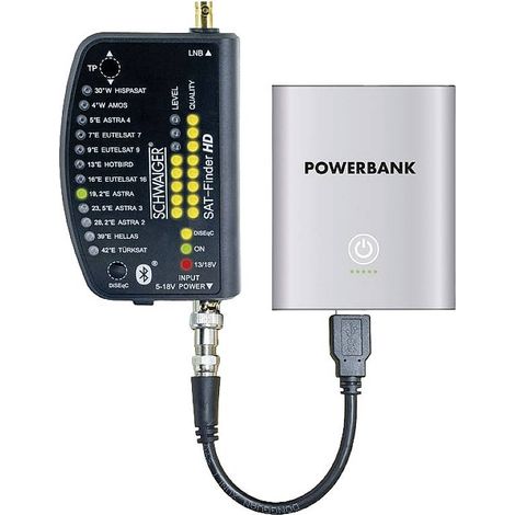 Schwaiger Sat Finder HD + Powerbank Pointeur satellite S586402 (1/5)