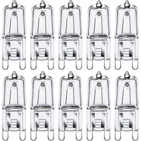 Ampoules halogènes G9, ampoules capsules G9 33W (34W), lumière blanche chaude G9 230V 2800K, dimmable, paquet de 10. (1/5)