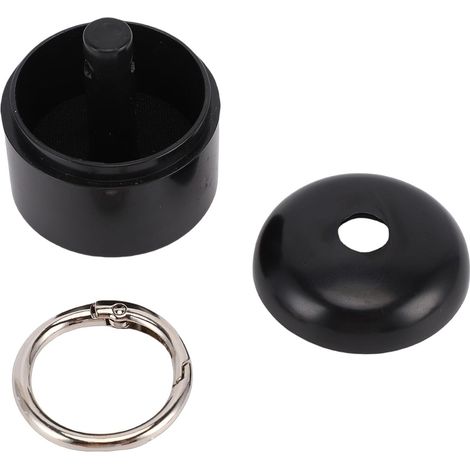 Travel Jewelry Box with Keychain, Compact 1.6 x 1.5 Inches (1/5)