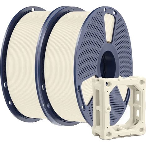 Filamento per stampante 3D, ad alta resistenza, ecologico, bianco osso (1/2)