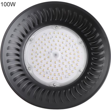 Projecteur LED industriel 14 000 lm, 100 W, idéal pour entrepôts, ateliers, usines, garages et granges. (1/5)