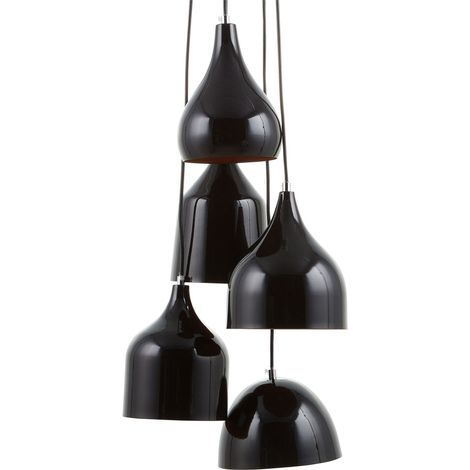 Lampadario nero Savio
