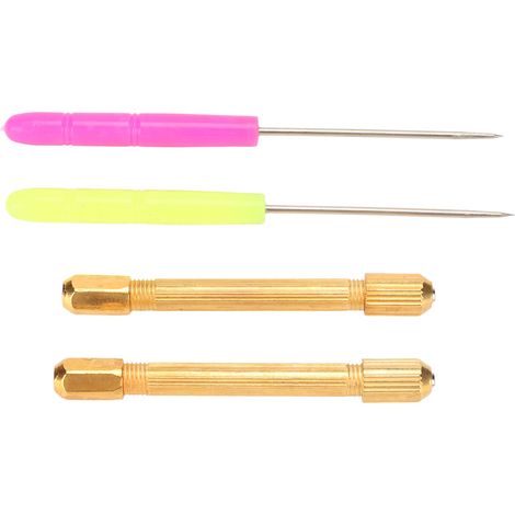 Outils pour la fabrication de cheveux de poupée, comprenant 2 poinçons, manches en alliage, durables et légers. (1/5)