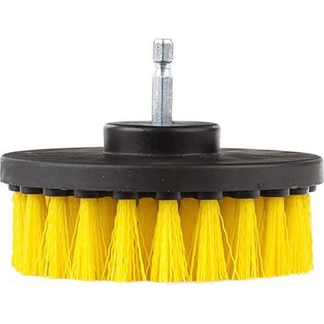 10,2 cm Durchmesser Drehkraft Details Nylon-Bürste mit 1/4 Zoll Schnellwechselschaft (1/5)