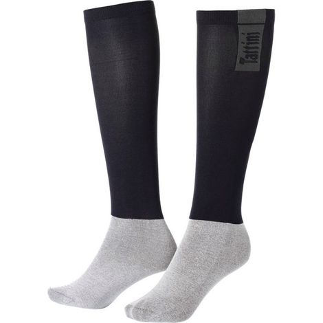 Calzettoni da equitazione in microfibra e cotone tubolari comodi ed elastici: XS (31-34), Bordeaux (05) (1/3)