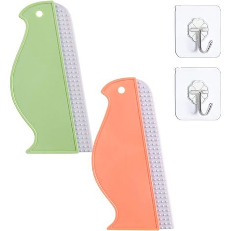 Multi-Usage Raclette de Douche,2 Raclette Salle de Bain Raclette créative en Silicone raclette vitre avec Crochet pour Verre,fenêtre de Salle de Bain et essuie-Glace de Miroir de Voiture(Le Pingouin) (1/4)