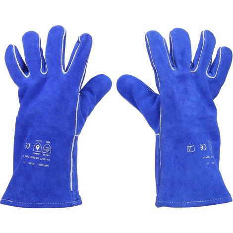 Gants de soudure 1 paire, résistants à la chaleur, respirants, protection des mains pour barbecue, grillade, cuisine. (1/5)