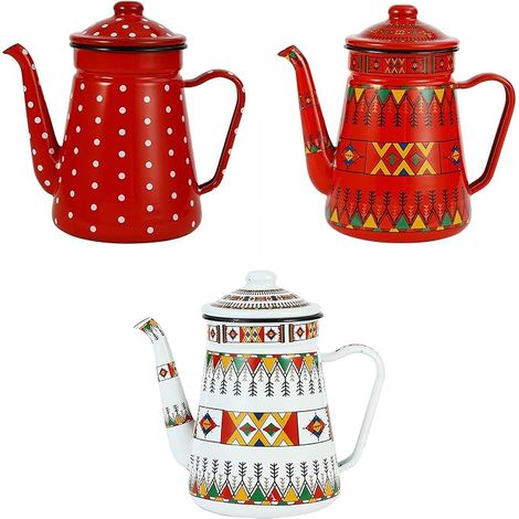 Enamel Coffee Maker Milk Jug Tea Pot Cookers Cookers (1/4)