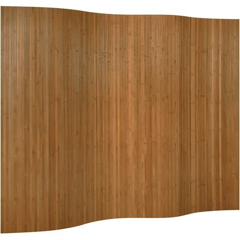 Cloison de séparation marron largeur 250 cm hauteur 165 cm bambou (1/5)