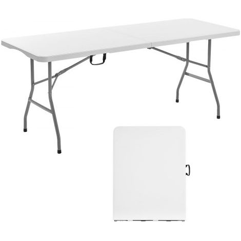 Table Pliante Rectangulaire en Plastique Table Utilitaire (1/5)