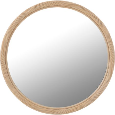 Miroir Mural en Rotin "Dwayne" 66cm Naturel (1/5)