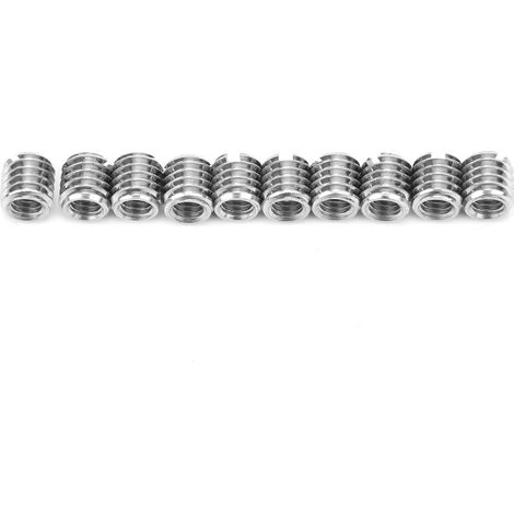 Packung mit 10 Reduziermuttern mit Innen-/Außengewinde. Spezifikationen: Innengewinde M40,7, Außengewinde M61, Länge 6 mm. (1/5)