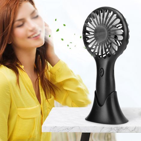 Ventilateur de Bureau Portable 3 Vitesses - Mini Système de Refroidissement Personnel pour Maison et Bureau - Noir