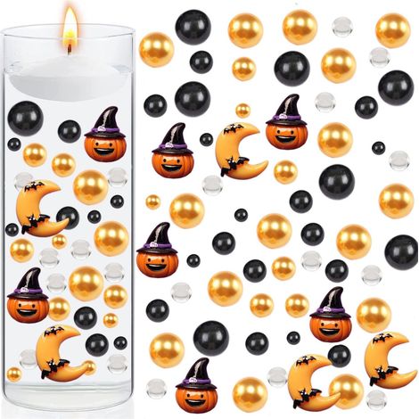Remplissage Pour Vase - Décoration D'Automne Et D'Halloween Intérieur Extérieur - Perles Transparentes Et Boules Colorées - Lot De 6000 Pièces (1/5)