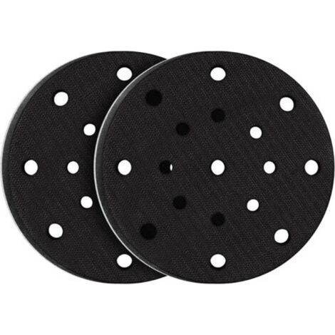 2 Stück 150mm Weiche Schleifauflage, Weiche Schaumstoff-Schnittstelle für Schleifscheibe und Polieren, Lärmschutz (17 Löcher)