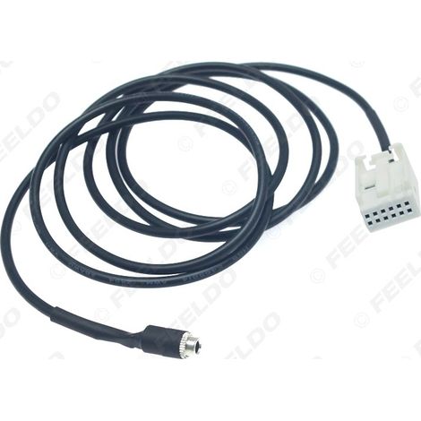 Connecteur femelle pour câble d'entrée audio de voiture BMW E39 E53 X5 E60 E61 (câble audio AUX)