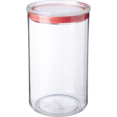 Boîte de Rangement Cuisine 2 L, Design Empilable, 12,5 x 12,5 x 22 cm (1/5)