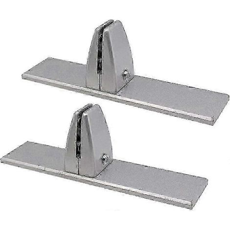 Support de pince pour verre acrylique, pince de table de protection anti-aiguilles, support de pince pour verre acrylique, ensemble de 2 pièces, argent (1/5)
