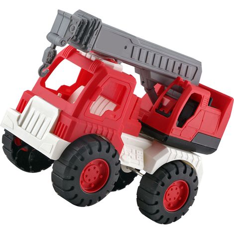 Camion de chantier miniature, jouet de simulation de camion de pompiers pour enfants (filles et garçons), modèle réduit de camion de chantier avec échelle. (1/5)